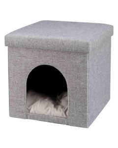 Trixie poef kattenmand relaxiglo alois grijs