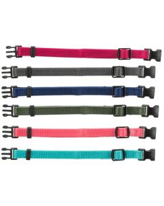 Trixie puppy halsbandset fuchsia/grafiet/indigo/groen/koraal/blauw