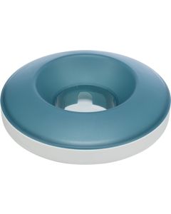 Trixie slowfeeding rocking bowl kunststof / tpr grijs / blauw