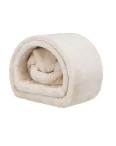 Trixie speeltunnel konijn / cavia pluche beige