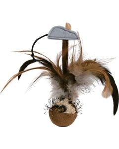 Trixie tuimelverenbal met muis en microchip pluche