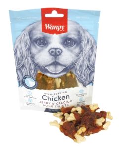 Wanpy ovenroasted chicken jerky / calcium bone twists