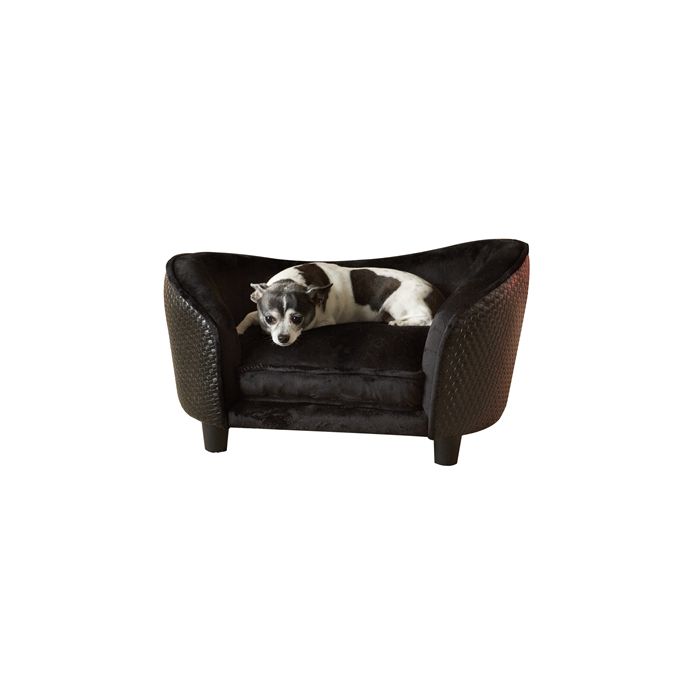 Enchanted hondenmand sofa ultra pluche snuggle wicker bruin