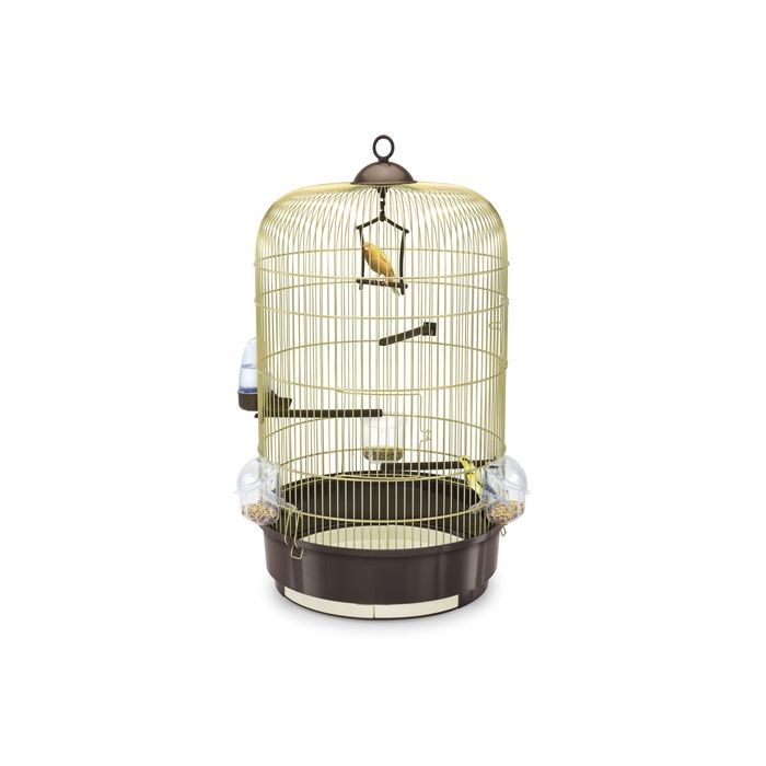 Imac vogelkooi luna bruin / messing