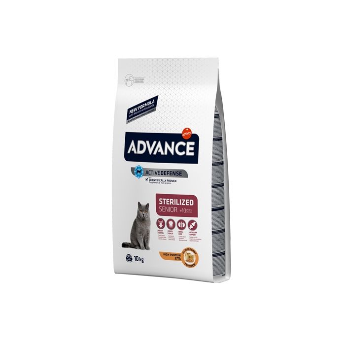 Advance cat sterilized sensitive senior 10+