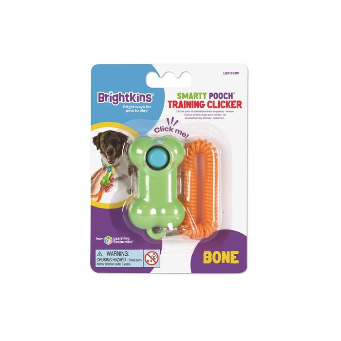 Brightkins smarty pooch training clicker bone