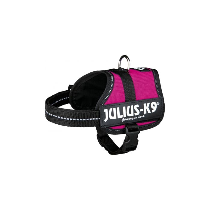 Julius k9 powerharnas / tuig voor labels fuchsia