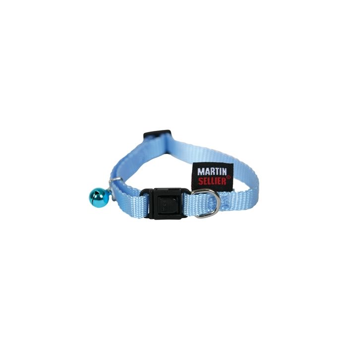 Kattenhalsband nylon uni blauw