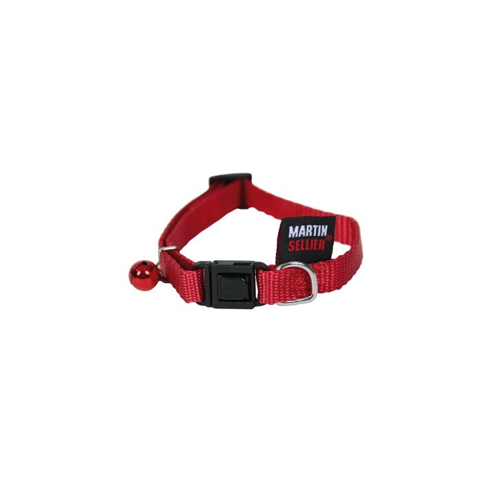 Kattenhalsband nylon uni rood