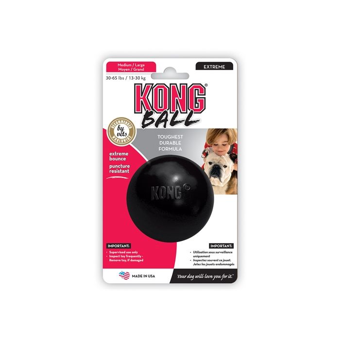 Kong extreme rubber bal zwart