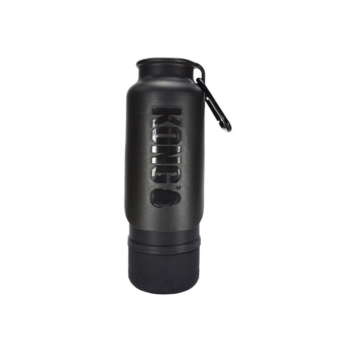 Kong h2o drinkfles thermos zwart