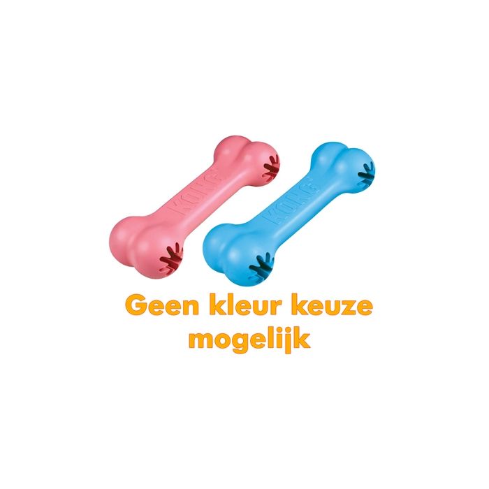 Kong puppy goodie bone roze of blauw assorti