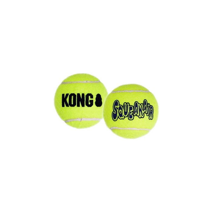 Kong squeakair tennisbal geel met piep