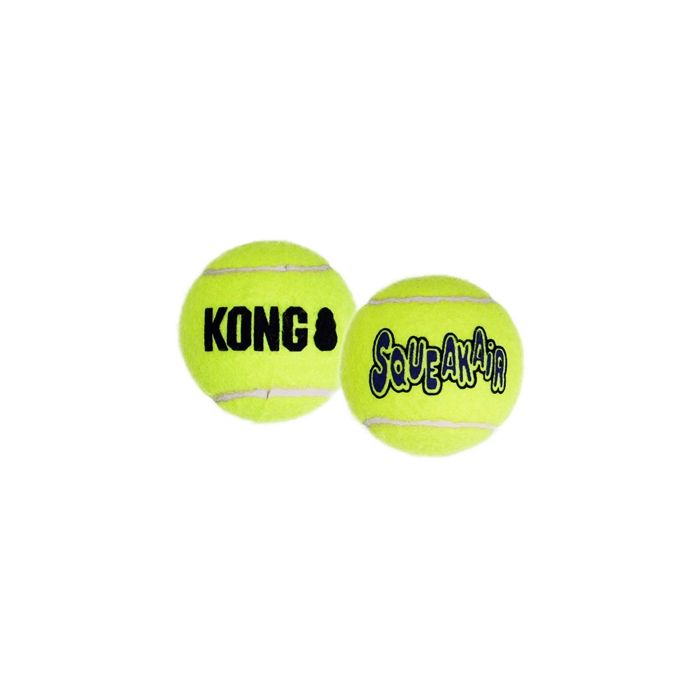 Kong squeakair tennisbal geel met piep