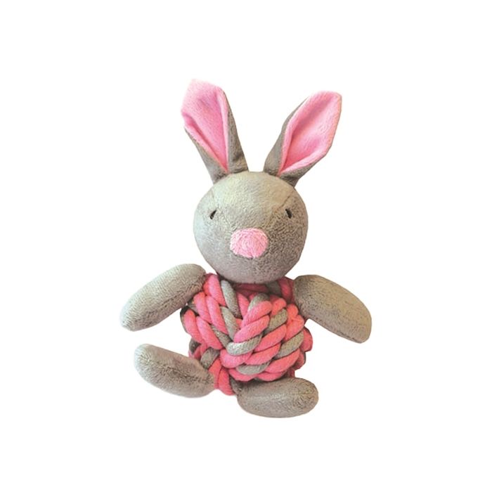 Little rascals knottie bunny touwbal konijn roze