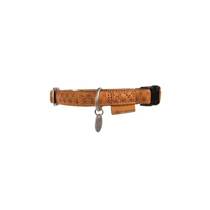 Macleather halsband bruin