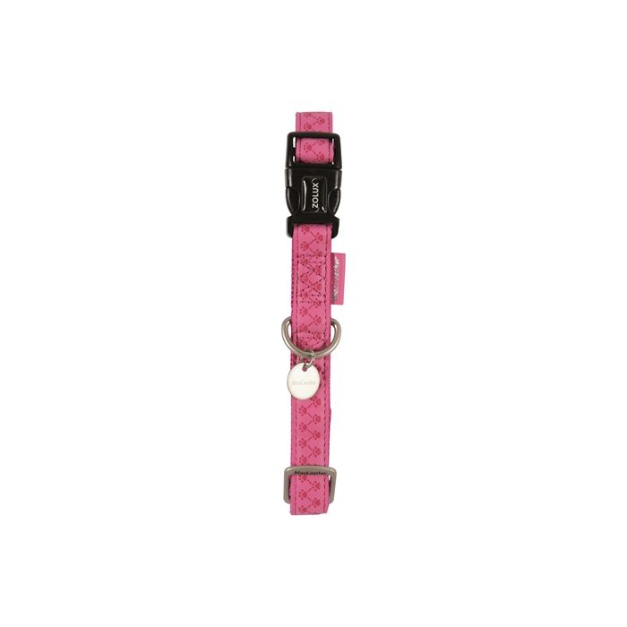 Macleather halsband roze