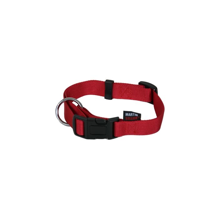 Martin halsband basic nylon rood