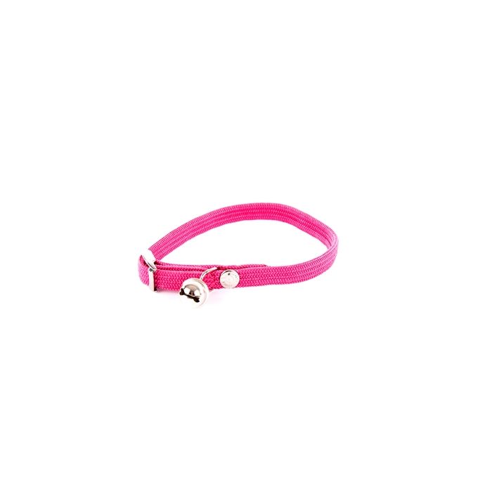 Martin halsband kat elastisch nylon roze