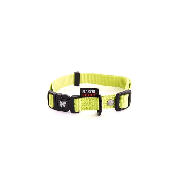 Martin halsband nylon groen verstelbaar