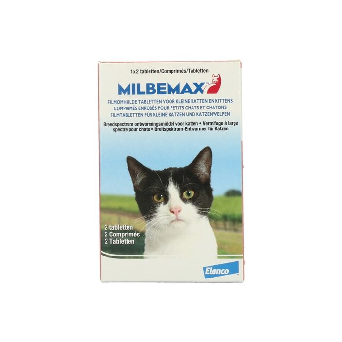 Milbemax tablet ontworming kleine kat/kitten