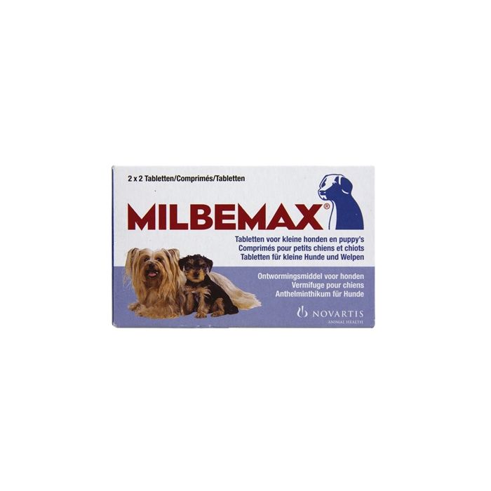 Milbemax tablet ontworming puppy/kleine hond