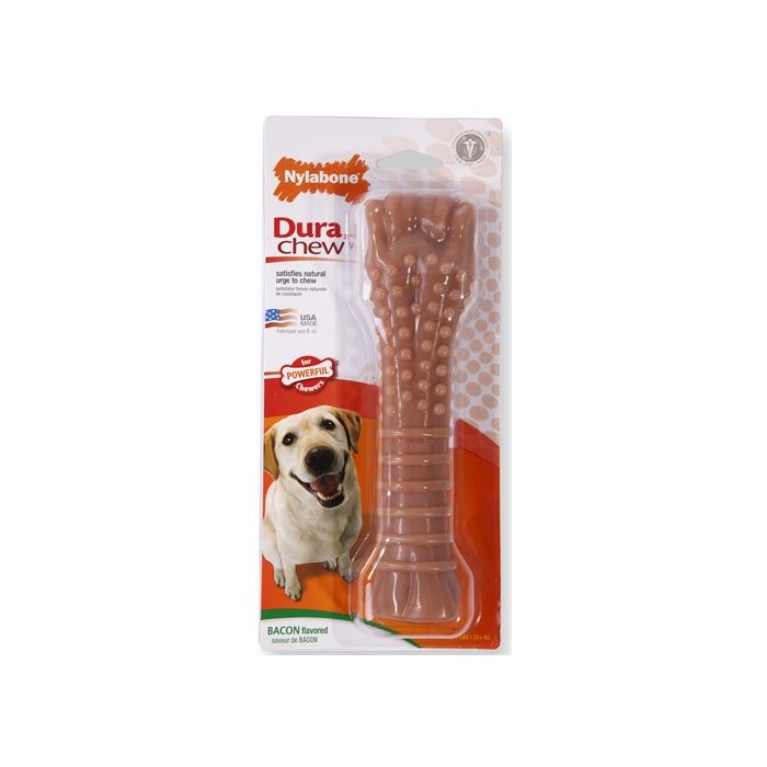 Nylabone dura chew voor harde bijters baconsmaak