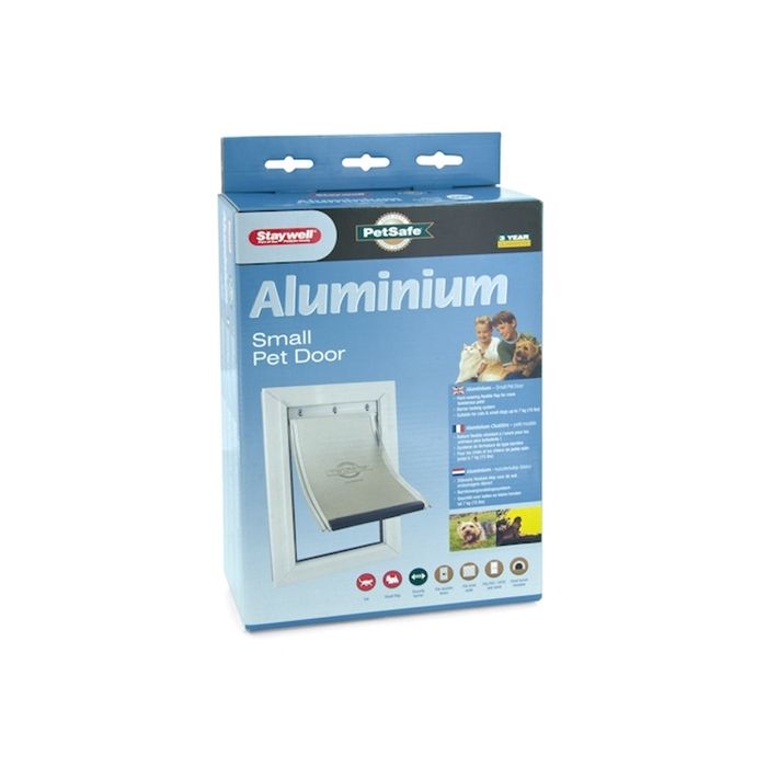 Petsafe kattenluik tot 7 kg aluminium wit