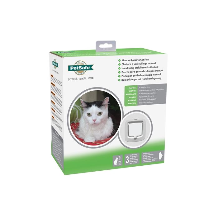 Petsafe kattenluik tot 7 kg handmatig wit