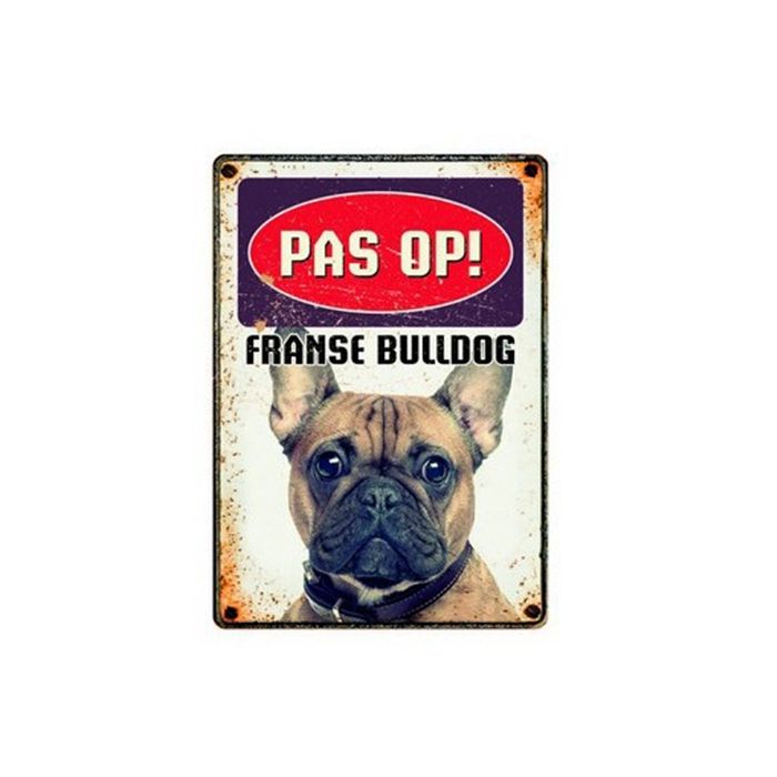 Plenty gifts waakbord blik franse bulldog