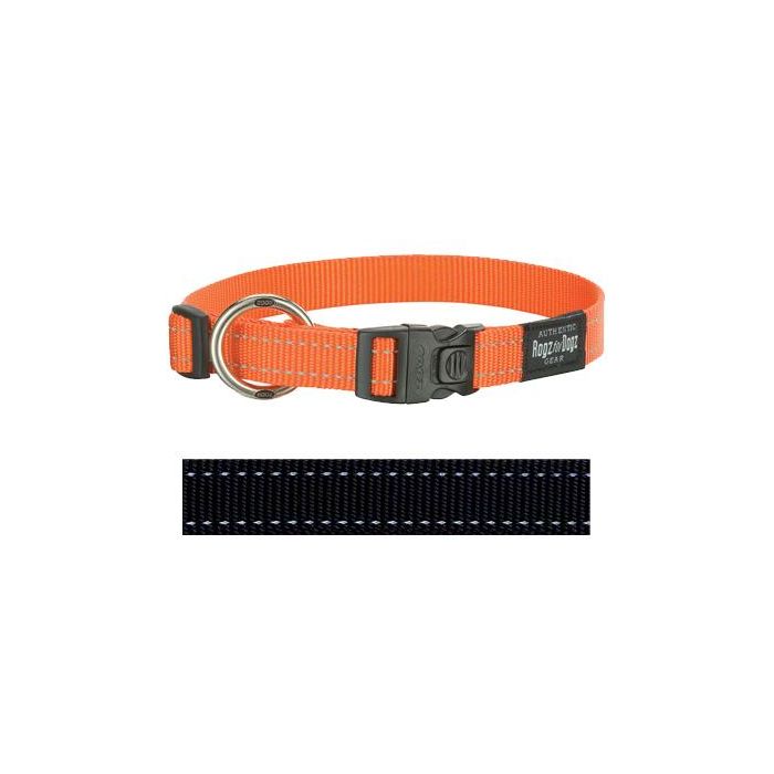 Rogz for dogs fanbelt halsband zwart