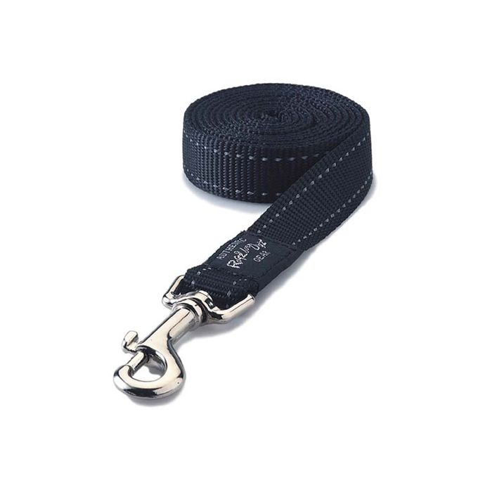 Rogz for dogs fanbelt long lijn zwart