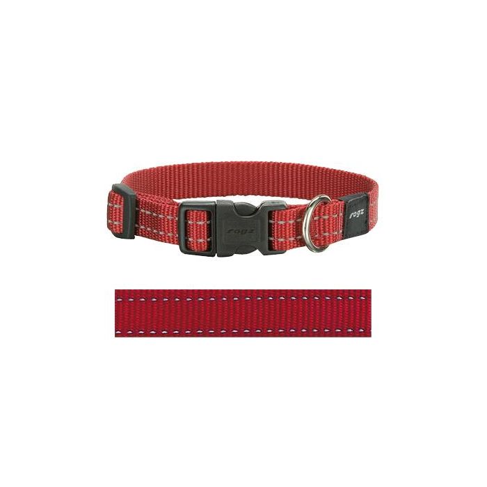 Rogz for dogs snake halsband rood