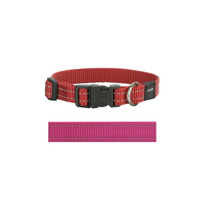 Rogz for dogs snake halsband roze