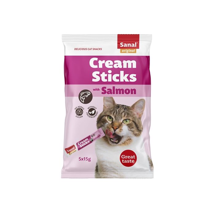 Sanal cream sticks kat zalm