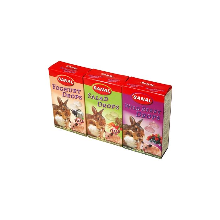 Sanal knaagdier 3pack drops yogurt/salad/wild berry