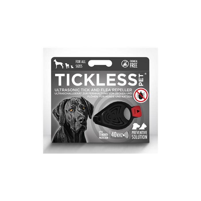 Tickless teek en vlo afweer voor hond en kat zwart