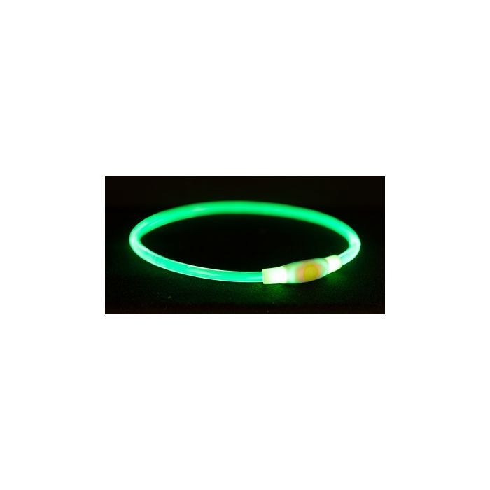 Trixie halsband usb flash light lichtgevend oplaadbaar tpu groen