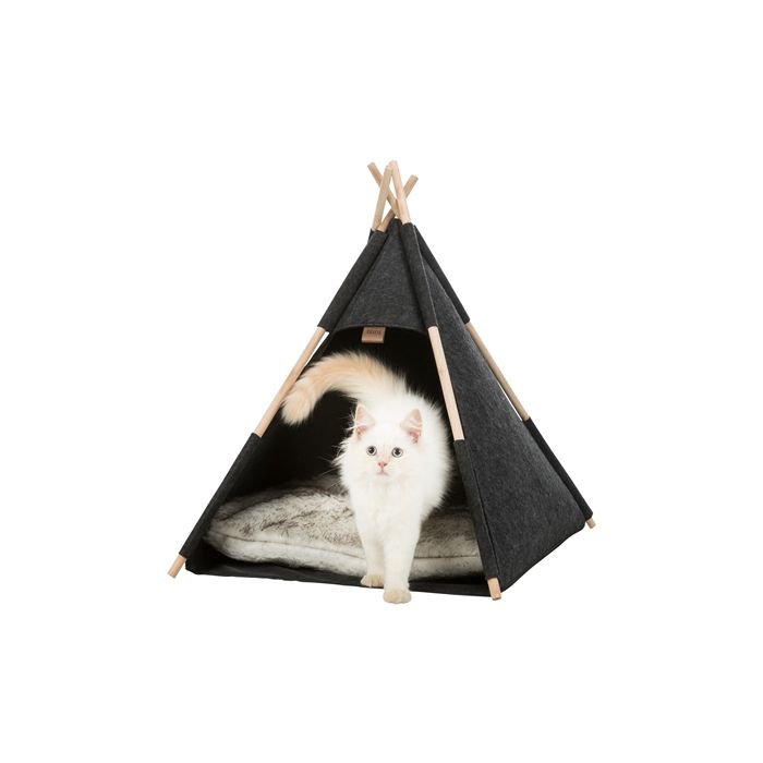 Trixie kattenmand tipi vilt antraciet