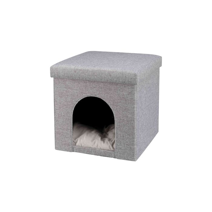 Trixie poef kattenmand relaxiglo alois grijs