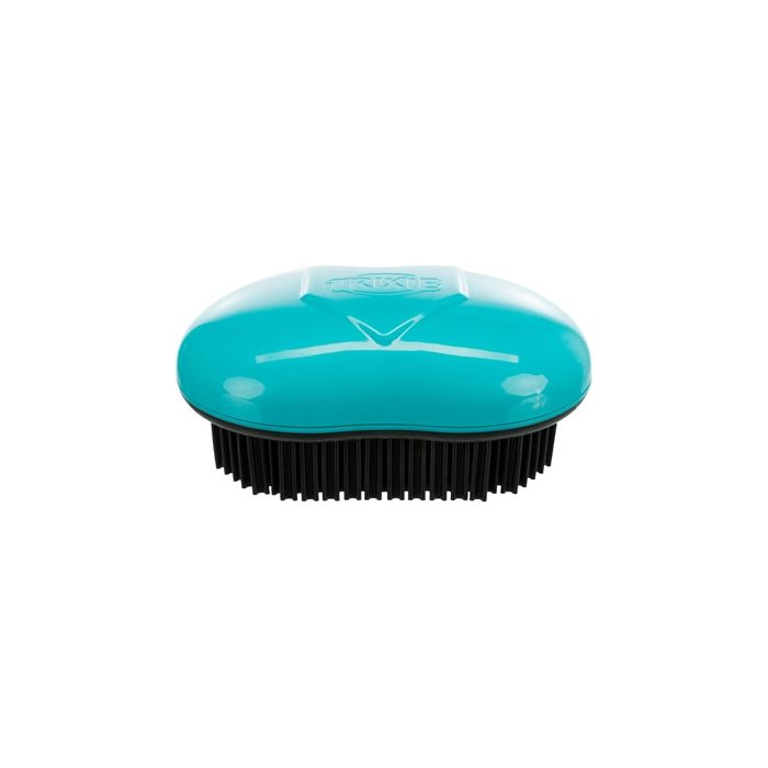 Trixie textielborstel zwart / turquoise