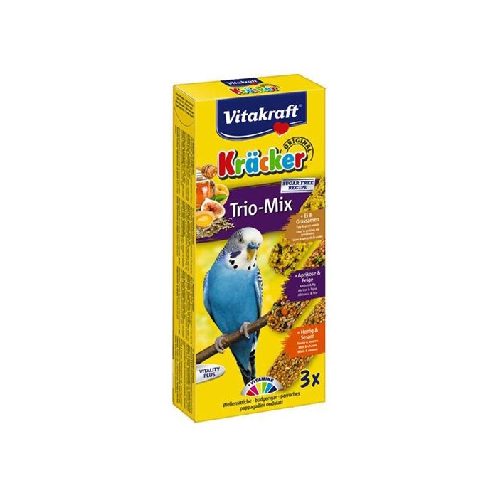 Vitakraft parkiet kracker honing/fruit/ei