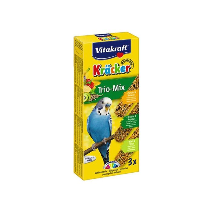 Vitakraft parkiet kracker vijgen/banaansesam/kiwi