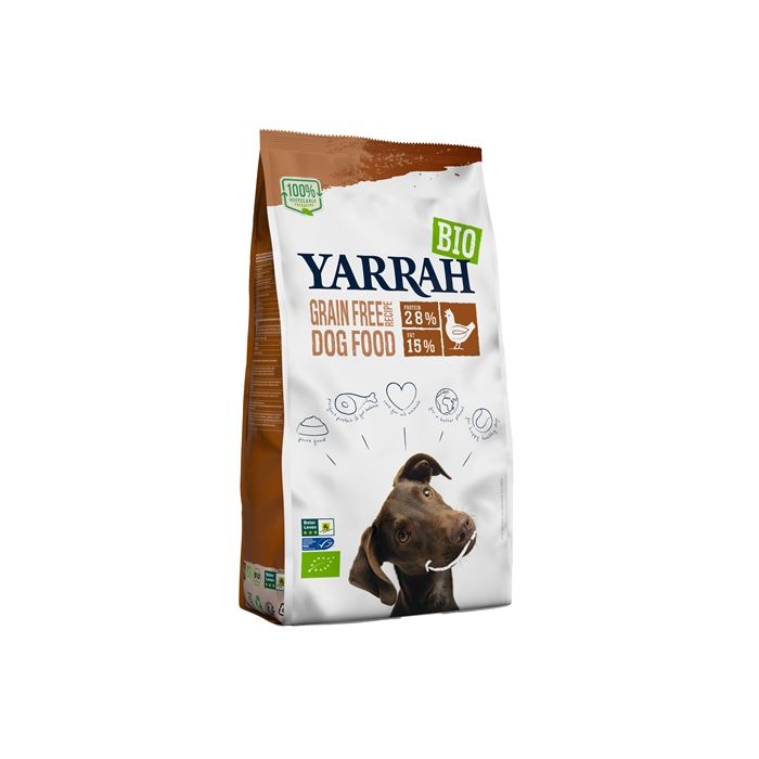 Yarrah dog adult biologisch graanvrij kip/vis
