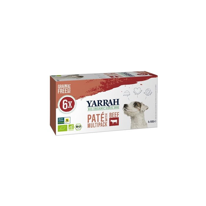 Yarrah dog alu pate multipack beef / chicken