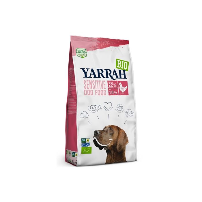 Yarrah dog biologische brokken sensitive kip zonder toegevoegde suiker