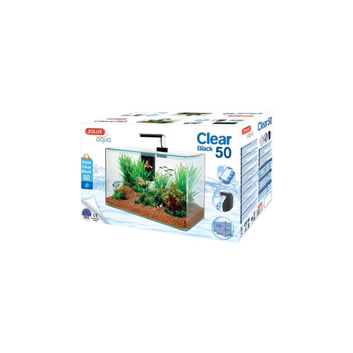 Zolux aquarium clear kit zwart